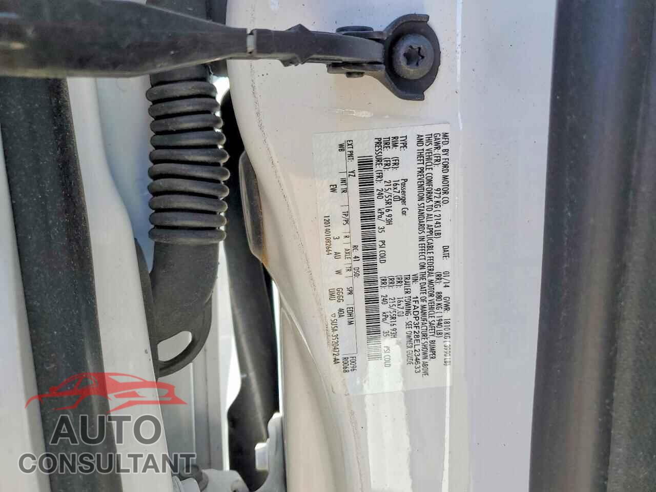 FORD FOCUS 2014 - 1FADP3F28EL234633