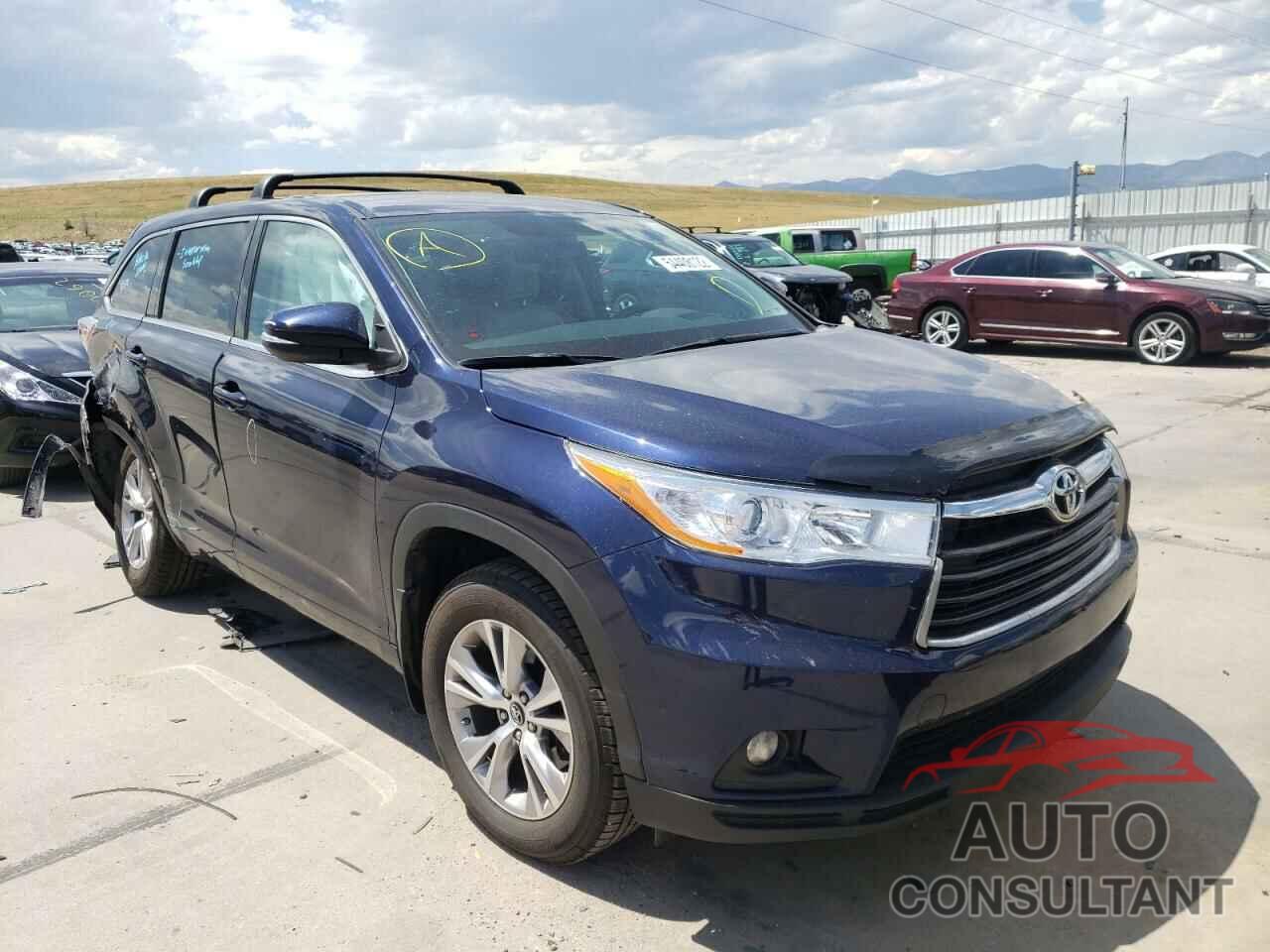 TOYOTA HIGHLANDER 2016 - 5TDBKRFH2GS343811