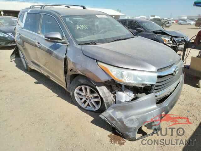 TOYOTA HIGHLANDER 2016 - 5TDZKRFH1GS127611