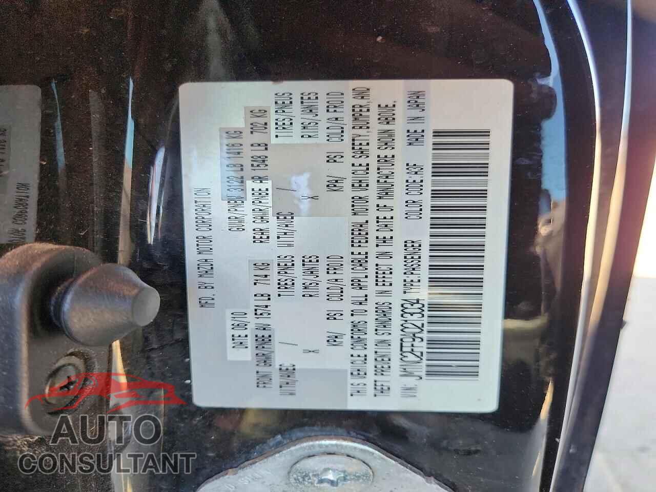 MAZDA MX5 2010 - JM1NC2FF9A0213034