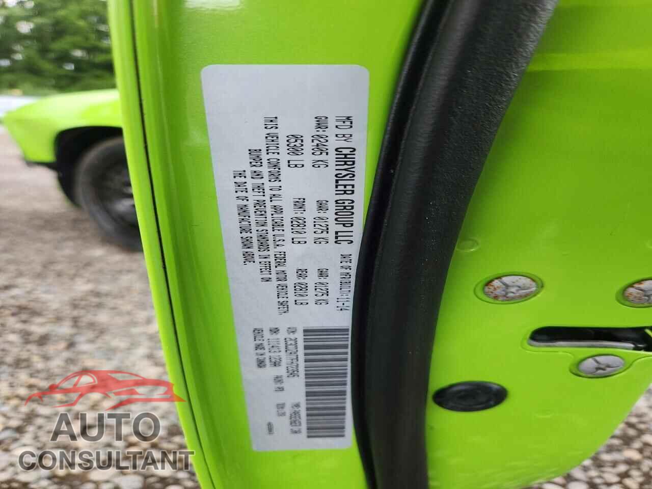 DODGE CHALLENGER 2015 - 2C3CDZAT7FH723545