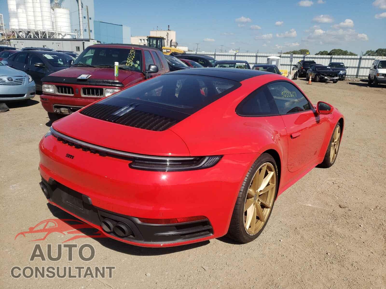 PORSCHE 911 2021 - WP0AA2A94MS205180