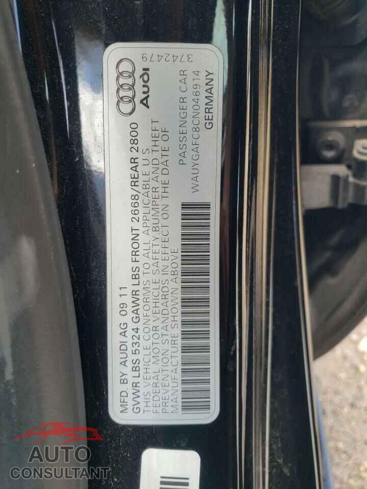 AUDI A7 2012 - WAUYGAFC8CN046914