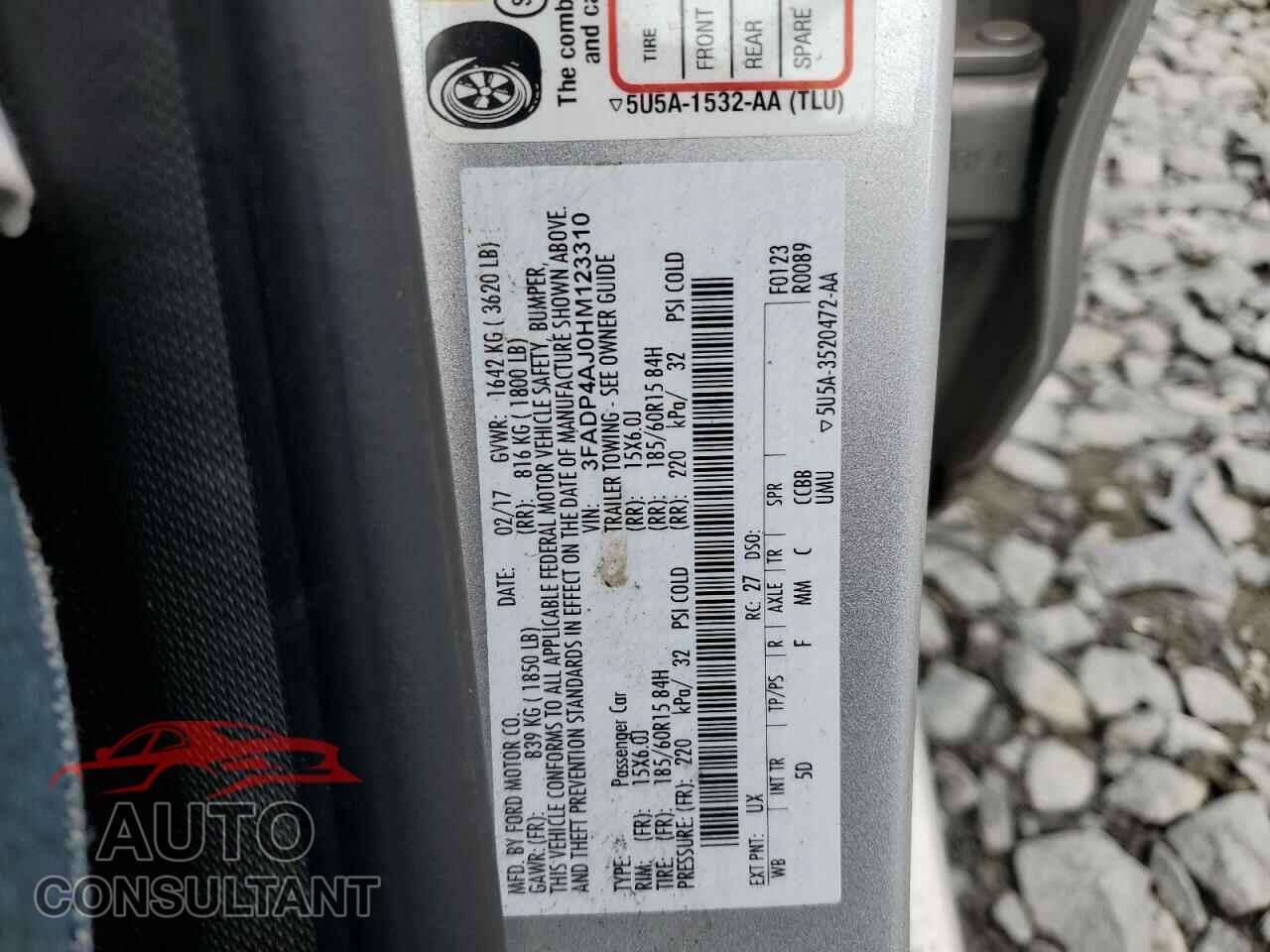 FORD FIESTA 2017 - 3FADP4AJ0HM123310