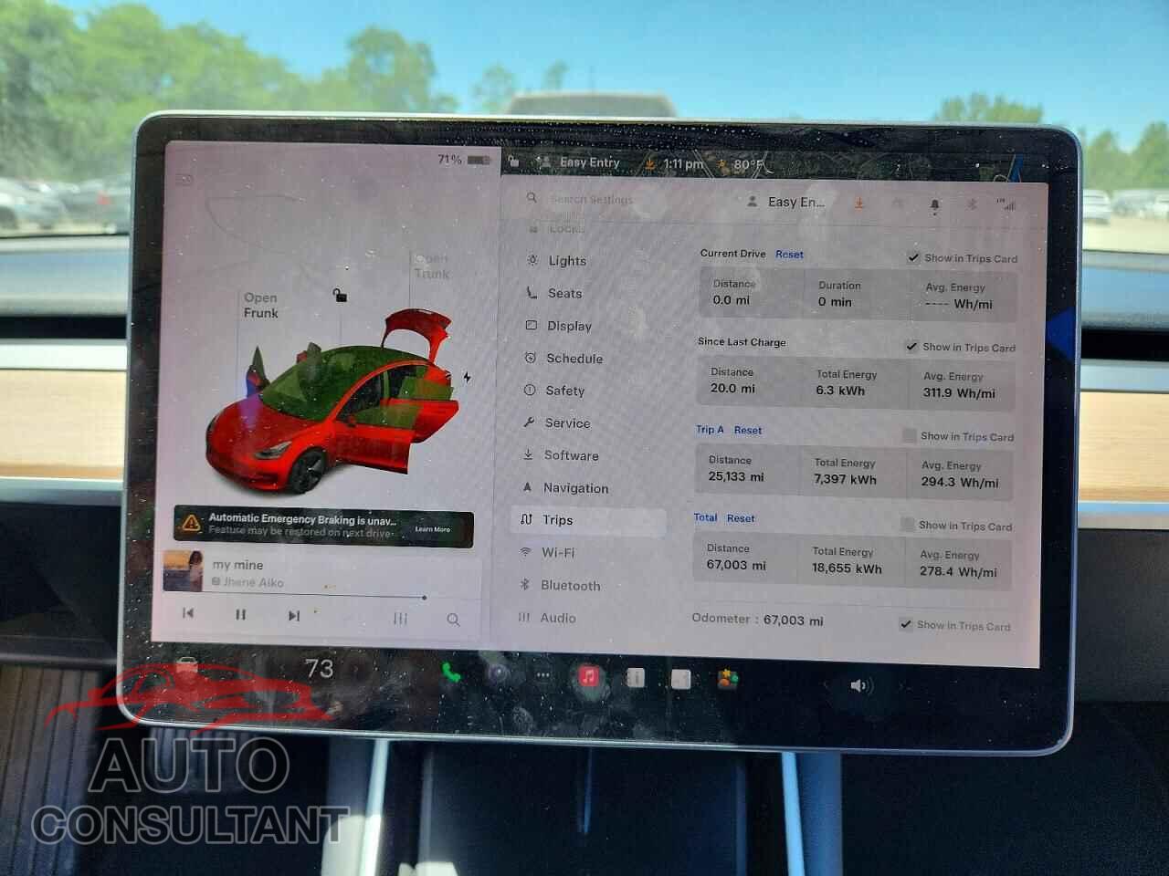 TESLA MODEL 3 2019 - 5YJ3E1EB2KF386150