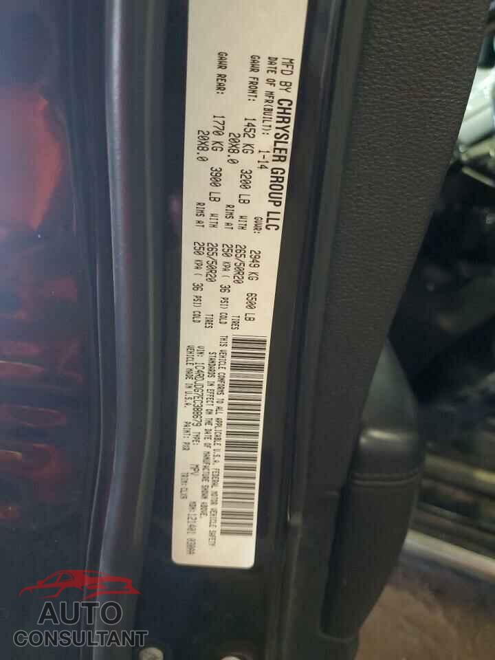 DODGE DURANGO 2014 - 1C4RDJDG7EC388679