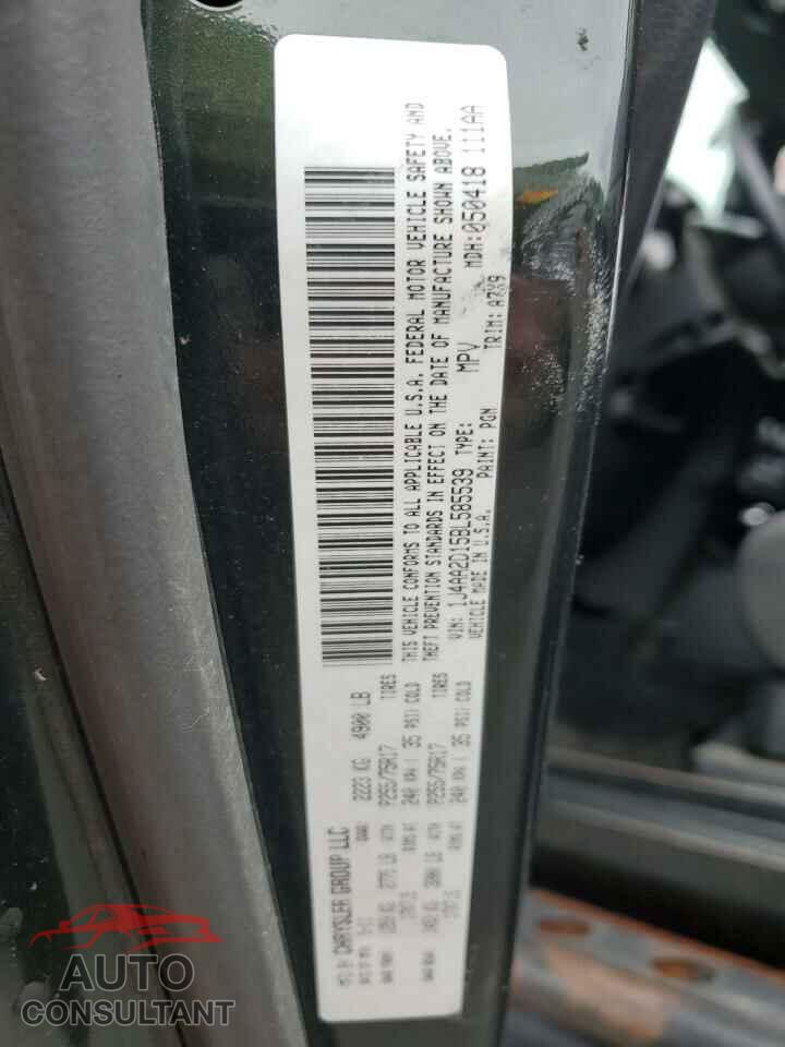 JEEP WRANGLER 2011 - 1J4AA2D15BL585539