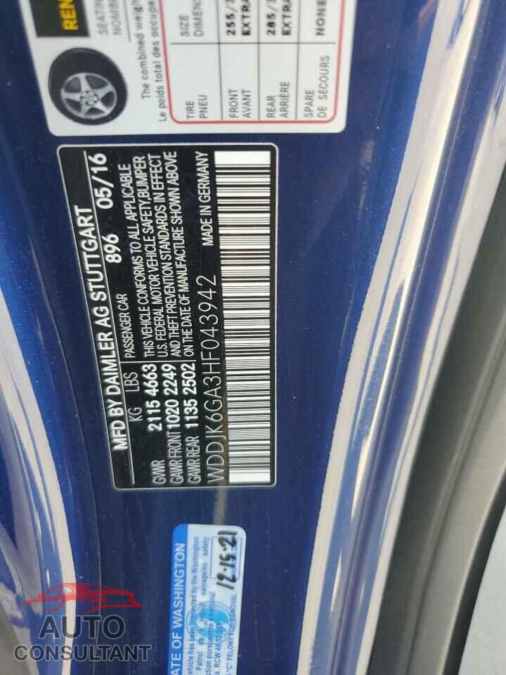 MERCEDES-BENZ SL-CLASS 2017 - WDDJK6GA3HF043942