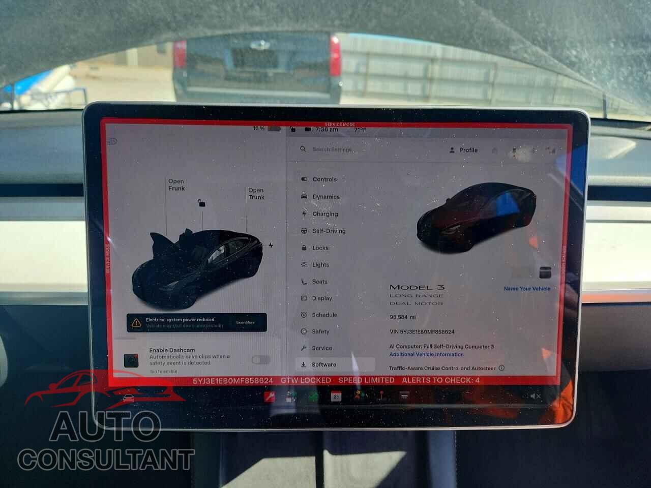 TESLA MODEL 3 2021 - 5YJ3E1EB0MF858624