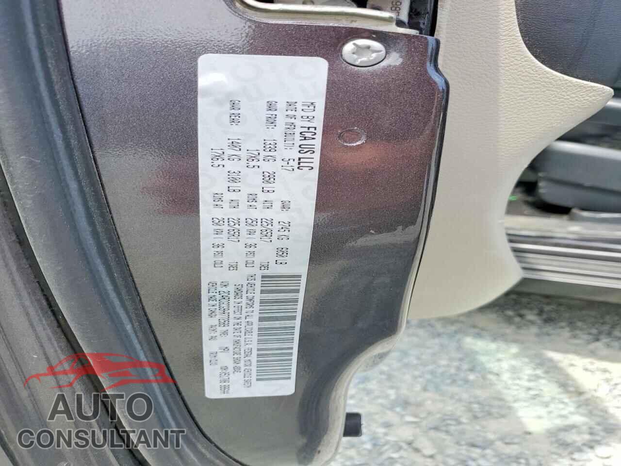 DODGE CARAVAN 2017 - 2C4RDGCG9HR772589