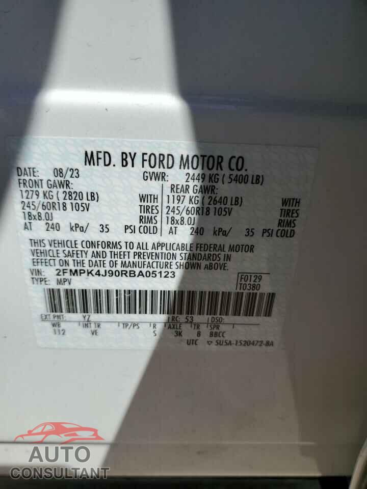 FORD EDGE 2024 - 2FMPK4J90RBA05123