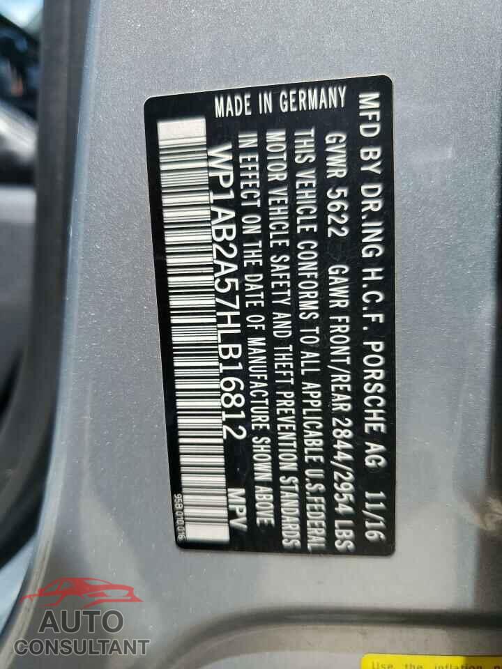 PORSCHE MACAN 2017 - WP1AB2A57HLB16812