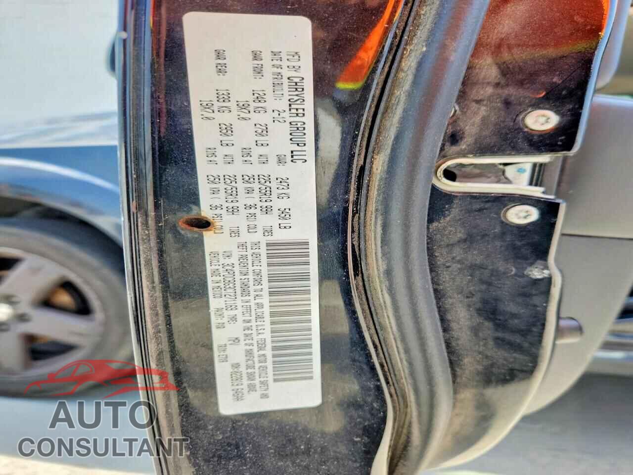 DODGE JOURNEY 2012 - 3C4PDCBG3CT271169