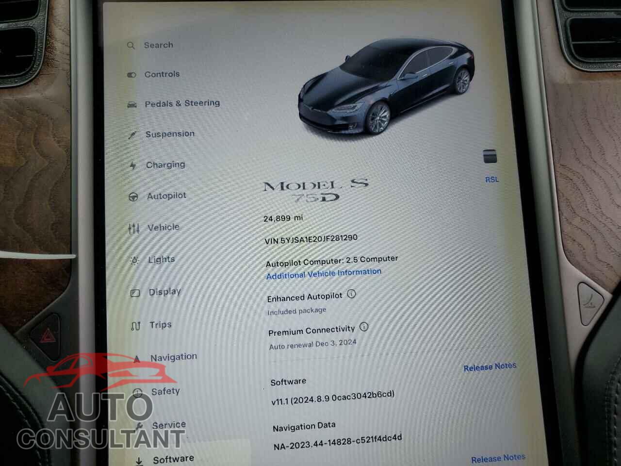 TESLA MODEL S 2018 - 5YJSA1E20JF281290