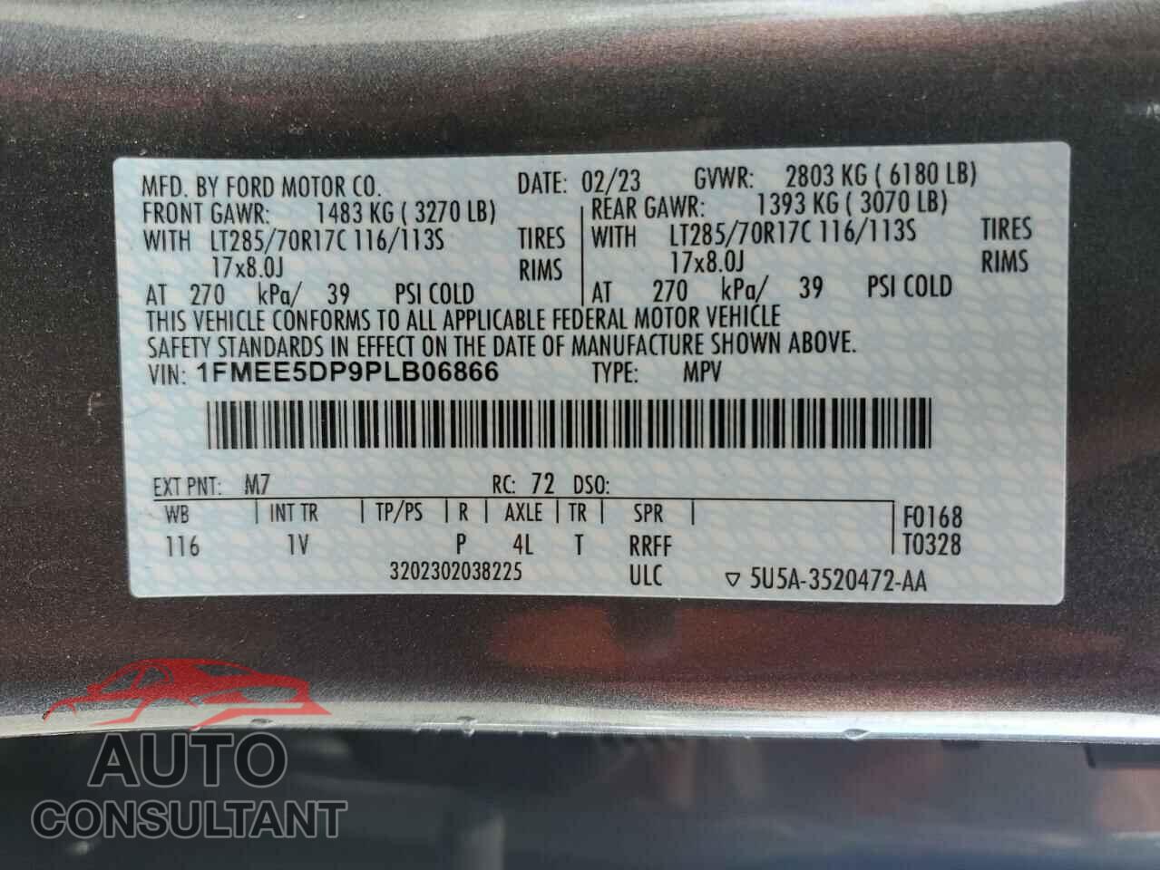 FORD BRONCO 2023 - 1FMEE5DP9PLB06866