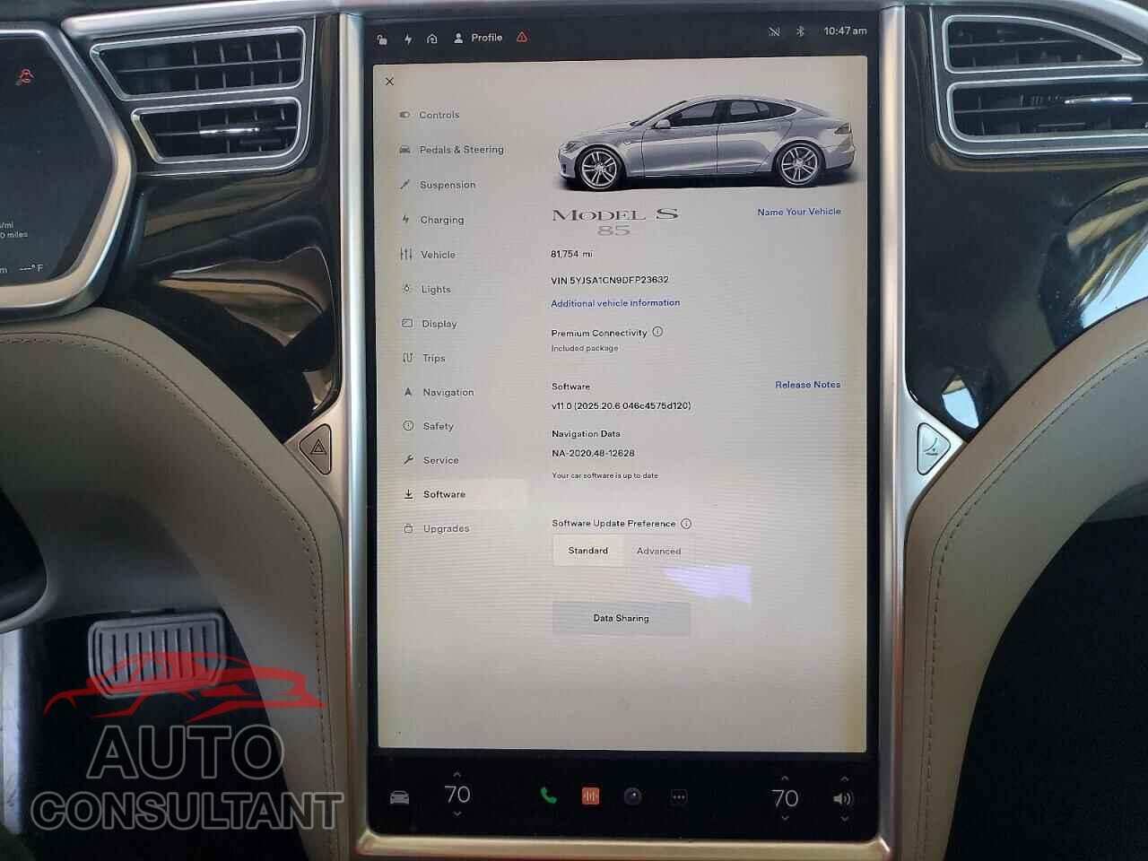 TESLA MODEL S 2013 - 5YJSA1CN9DFP23632