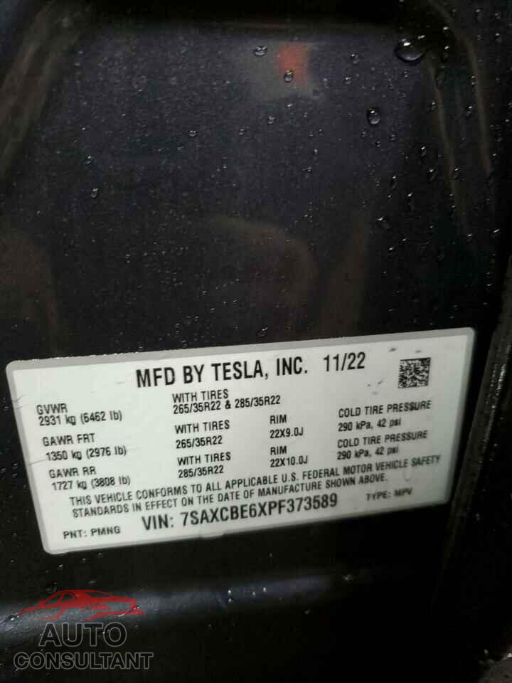 TESLA MODEL X 2023 - 7SAXCBE6XPF373589