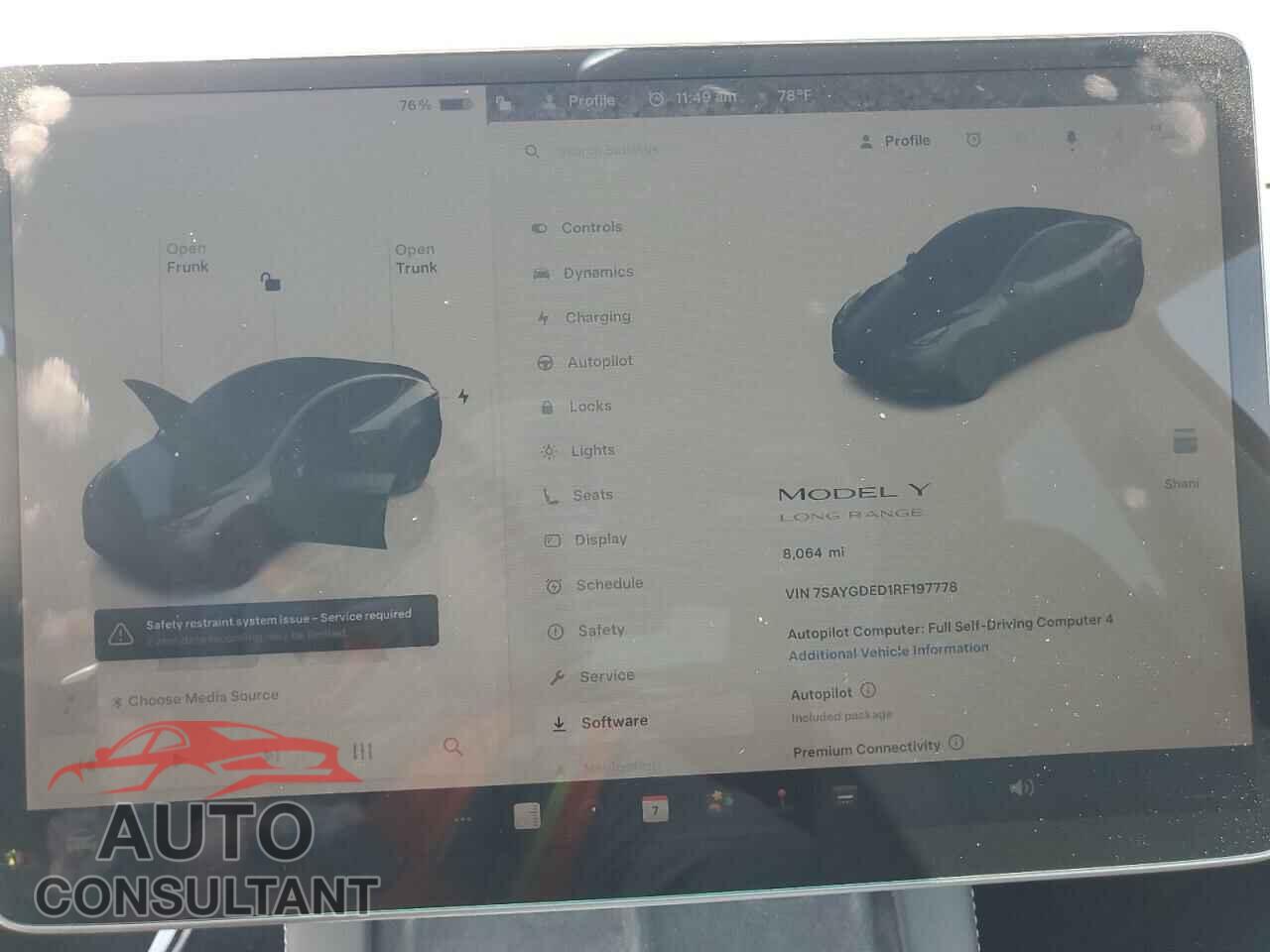 TESLA MODEL Y 2024 - 7SAYGDED1RF197778