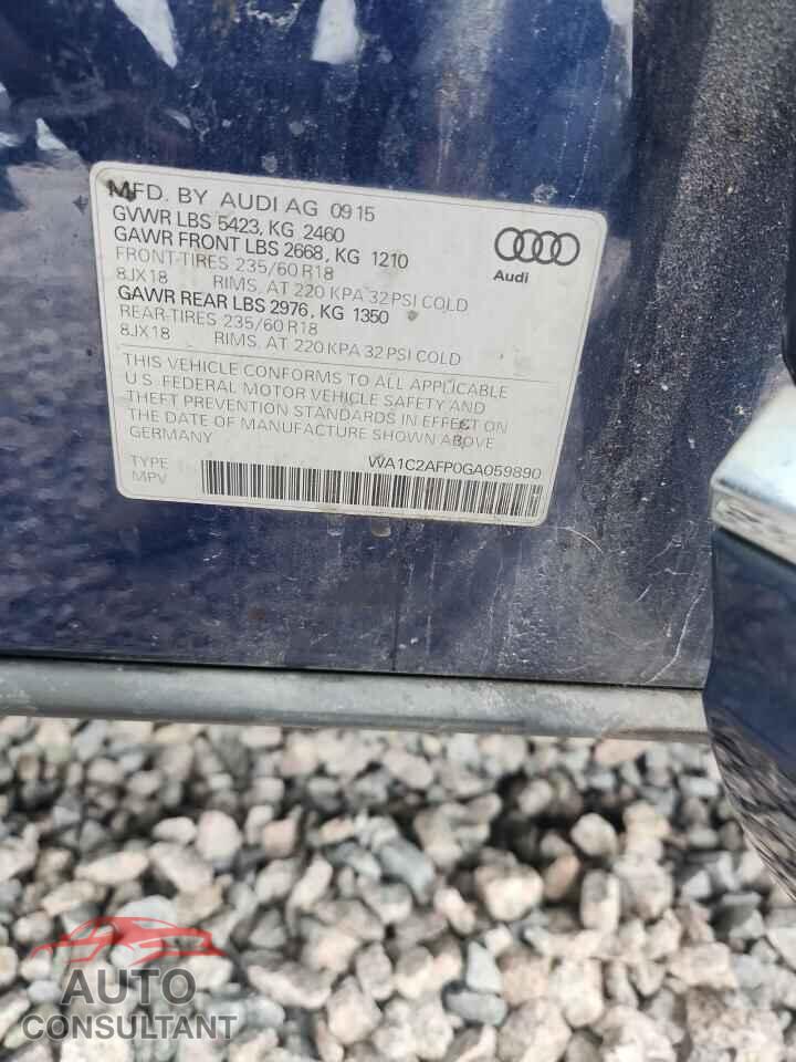 AUDI Q5 2016 - WA1C2AFP0GA059890