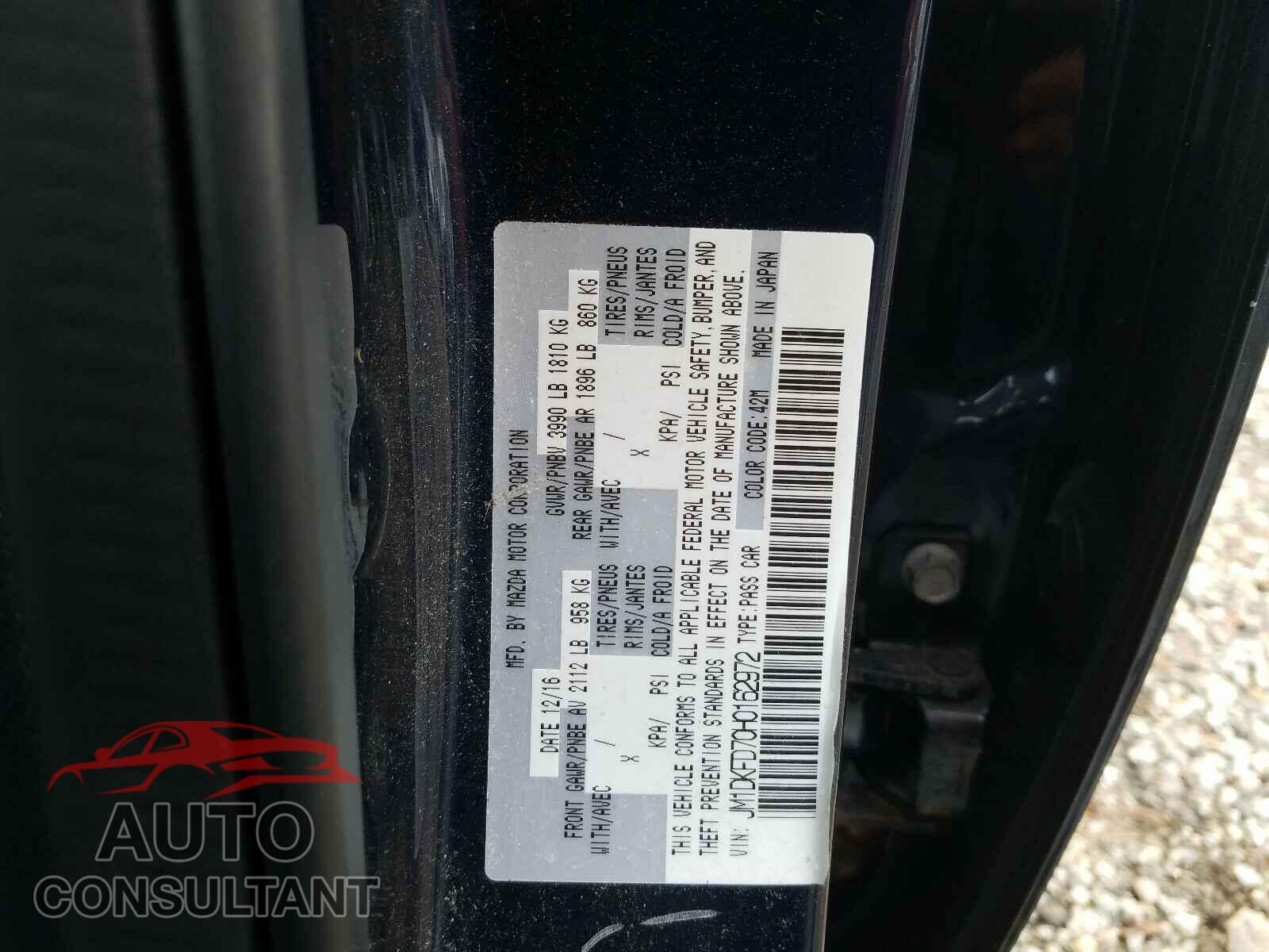 MAZDA CX-3 2017 - JM1DKFD70H0162972