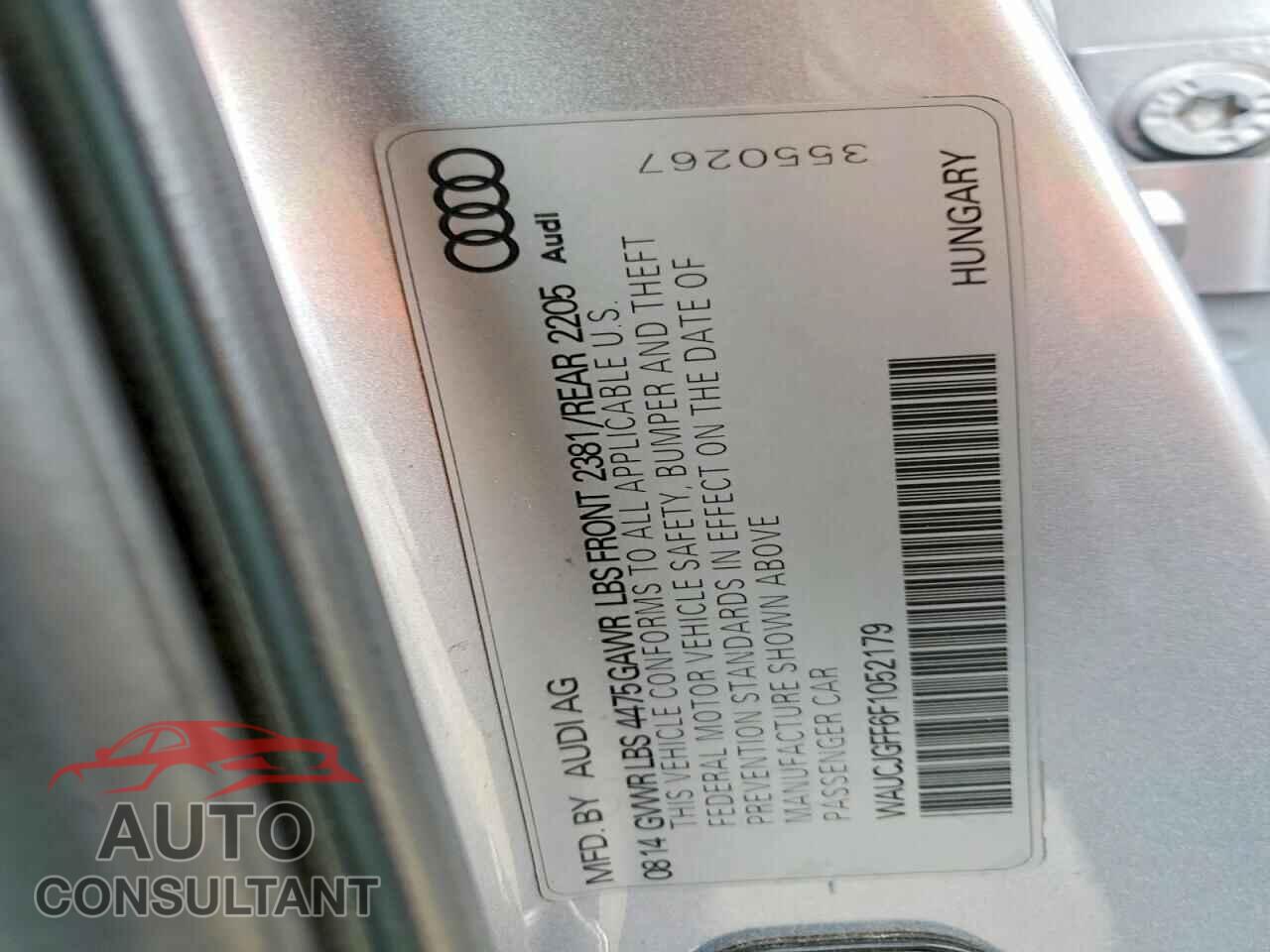 AUDI A3 2015 - WAUCJGFF6F1052179