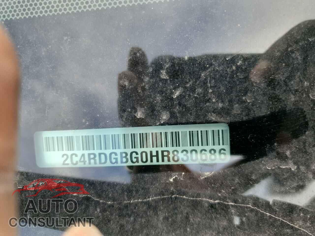DODGE CARAVAN 2017 - 2C4RDGBG0HR830686