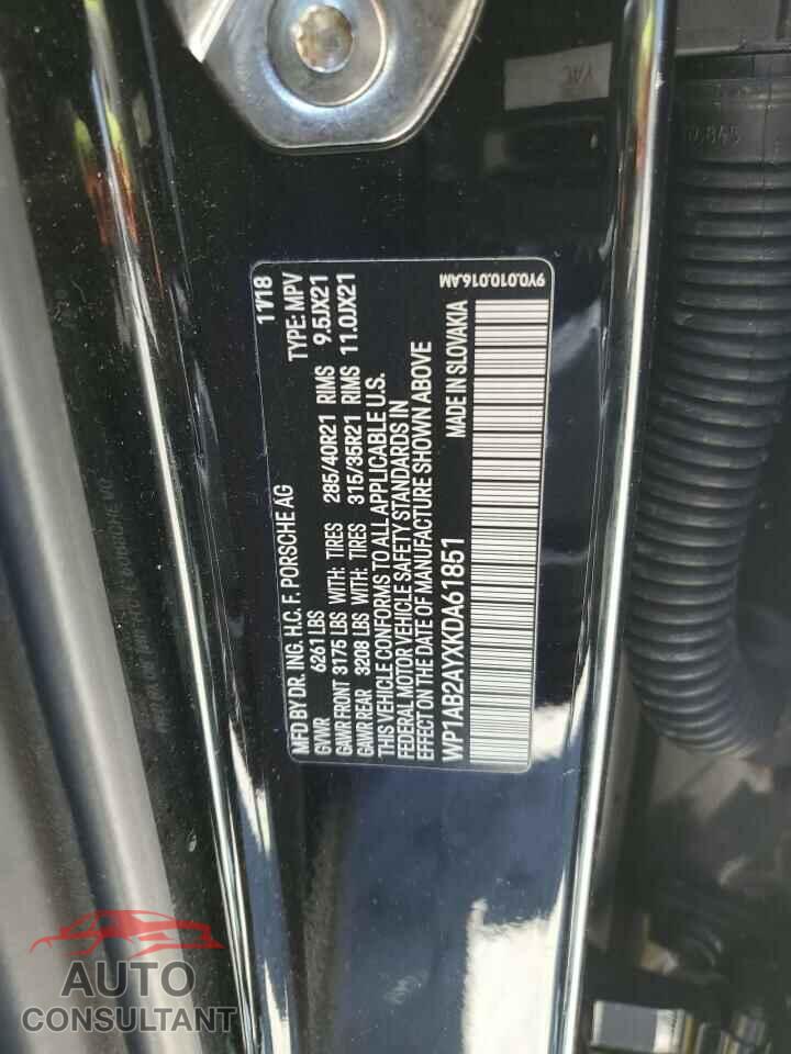 PORSCHE CAYENNE 2019 - WP1AB2AYXKDA61851