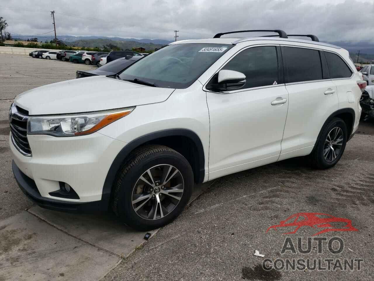 TOYOTA HIGHLANDER 2016 - 5TDKKRFH8GS140650