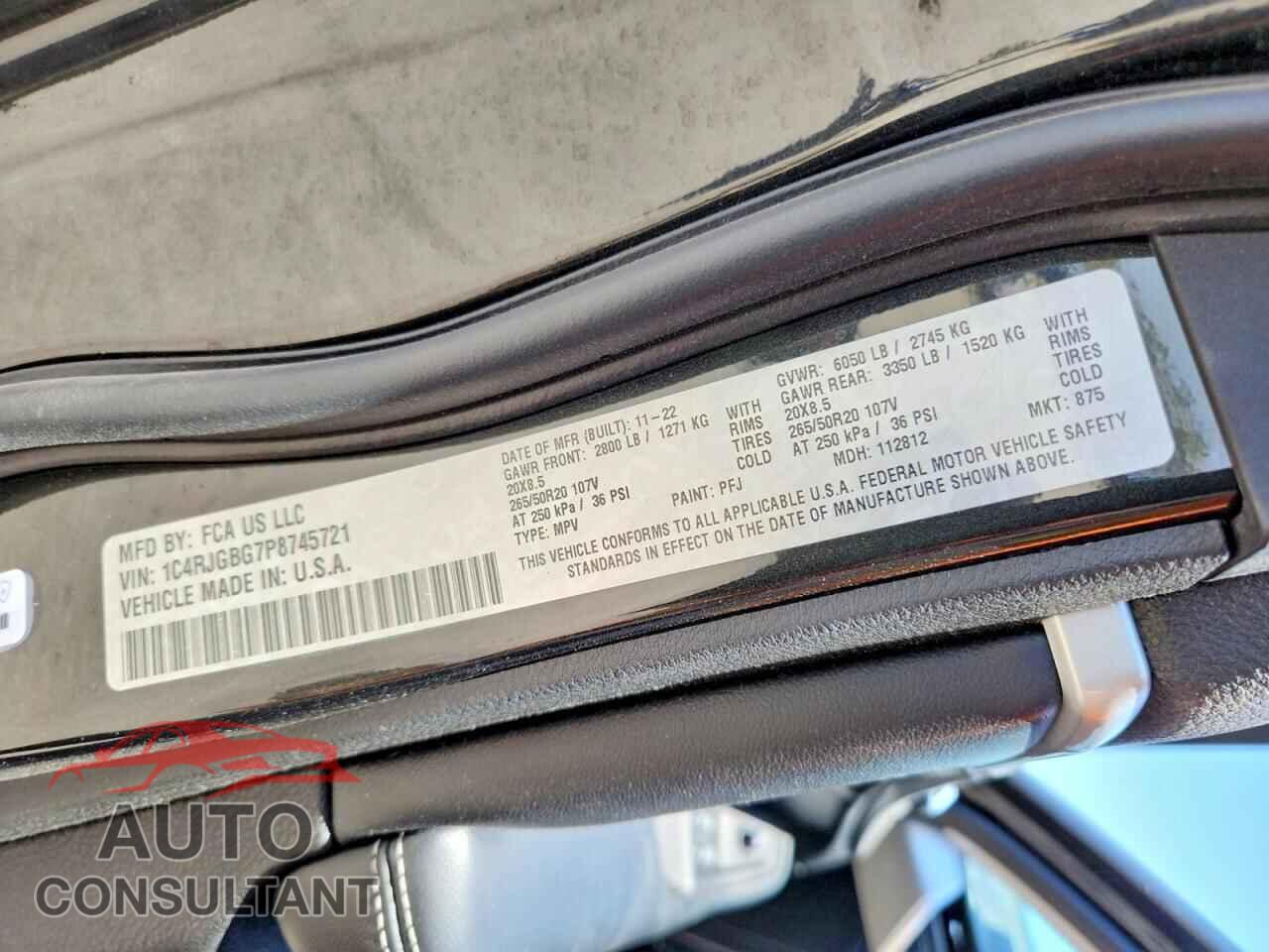 JEEP GRAND CHER 2023 - 1C4RJGBG7P8745721
