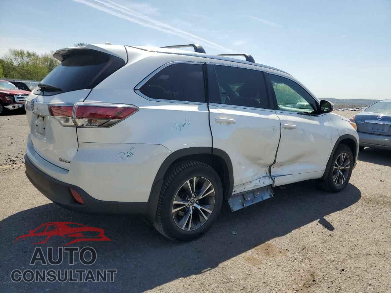 TOYOTA HIGHLANDER 2016 - 5TDJKRFH4GS336077