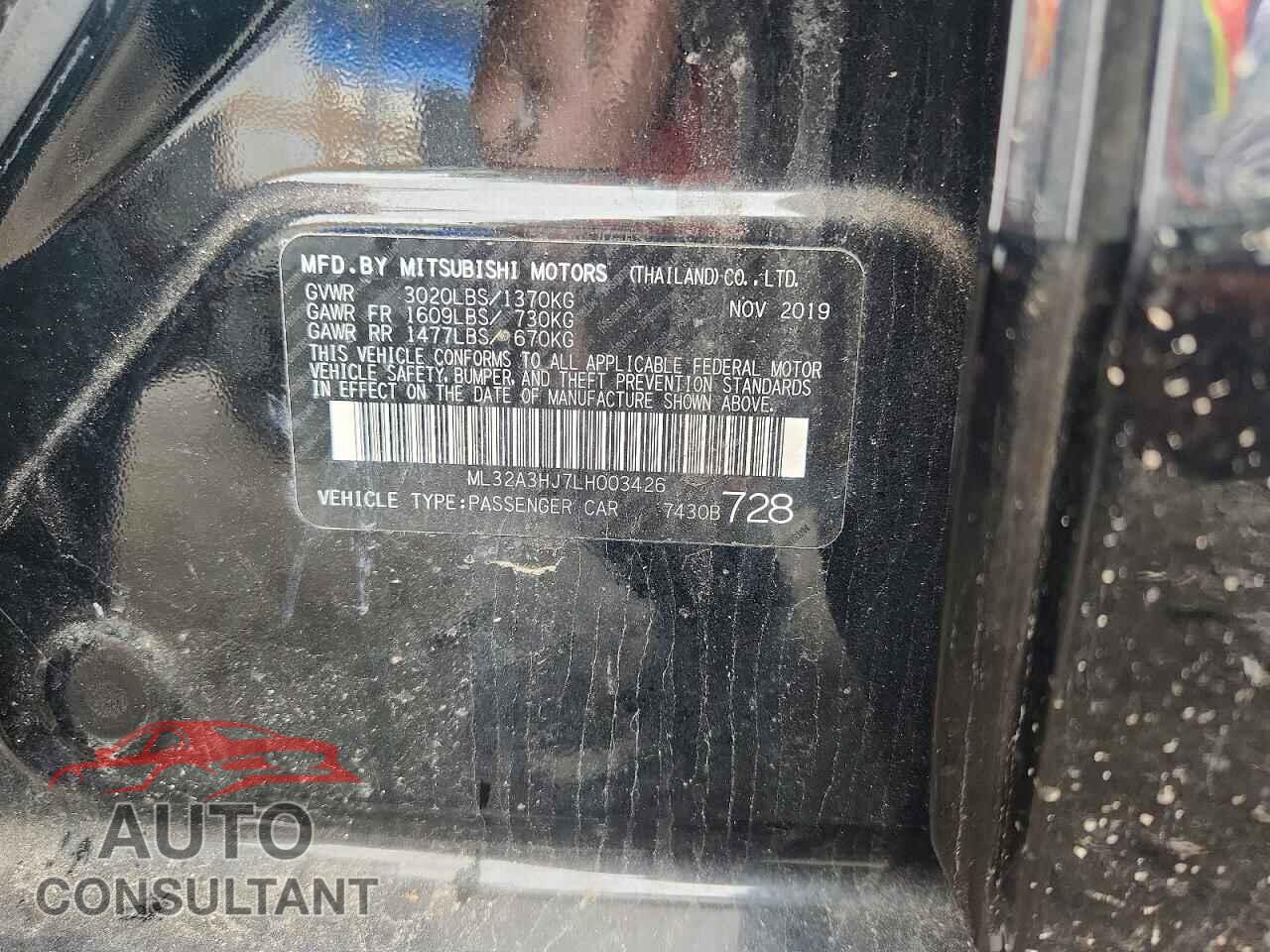 MITSUBISHI MIRAGE 2020 - ML32A3HJ7LH003426