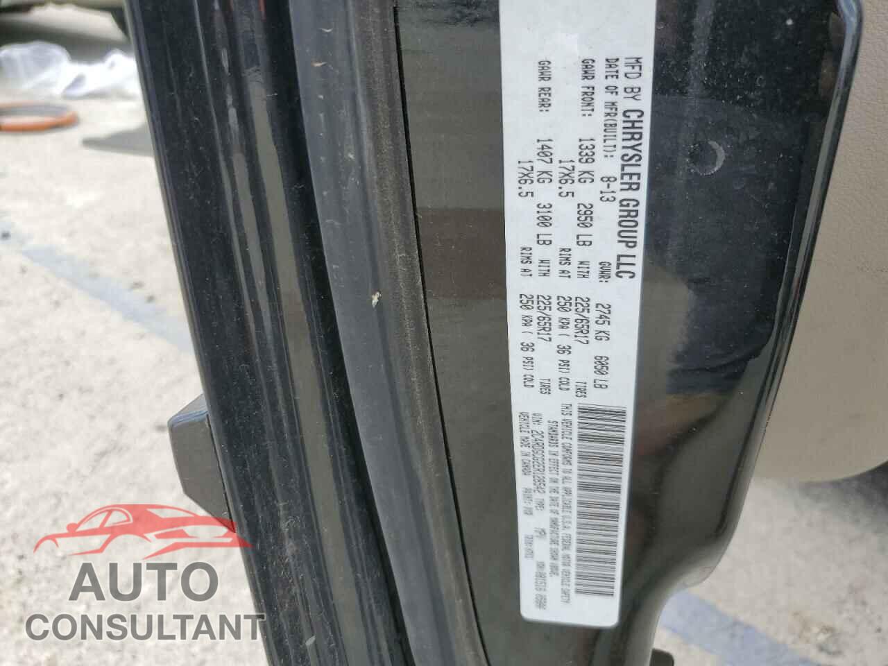 DODGE CARAVAN 2014 - 2C4RDGCG2ER128542