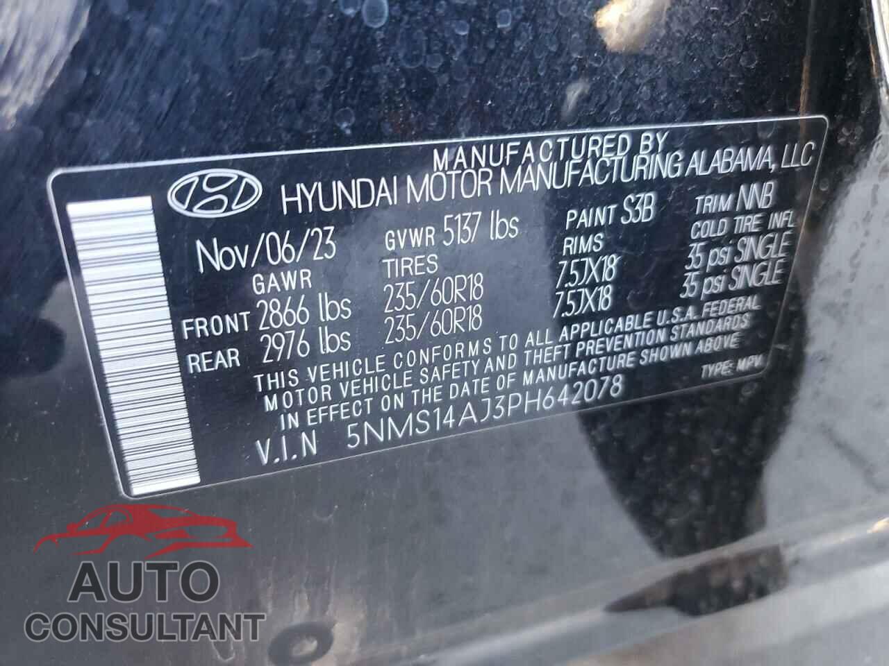 HYUNDAI SANTA FE 2023 - 5NMS14AJ3PH642078