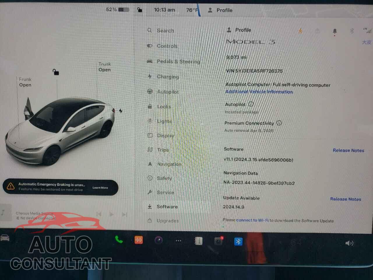 TESLA MODEL 3 2024 - 5YJ3E1EA5RF726375