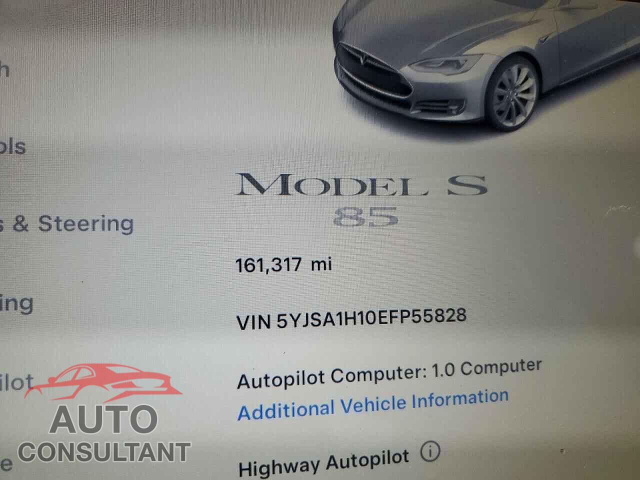 TESLA MODEL S 2014 - 5YJSA1H10EFP55828