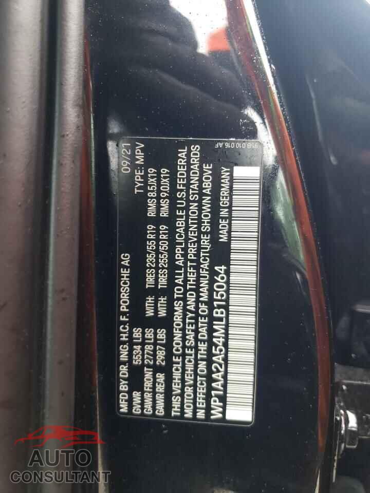 PORSCHE MACAN 2021 - WP1AA2A54MLB15064