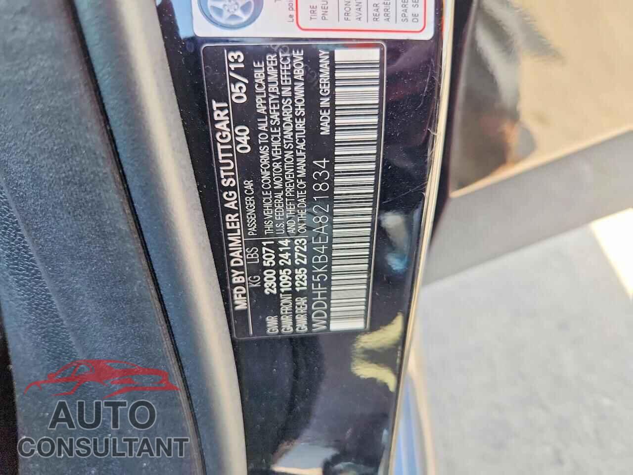 MERCEDES-BENZ E-CLASS 2014 - WDDHF5KB4EA821834