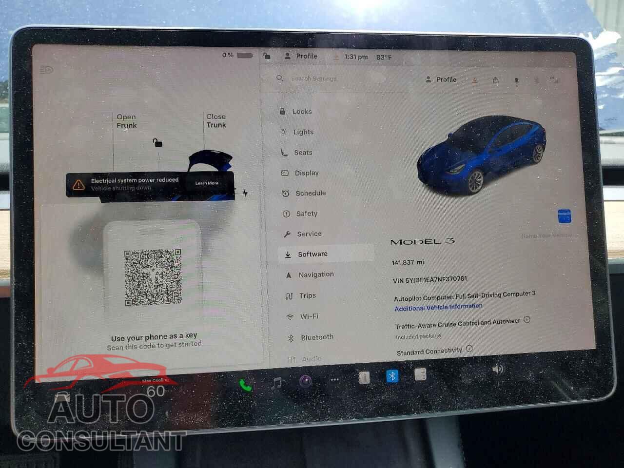 TESLA MODEL 3 2022 - 5YJ3E1EA7NF370781