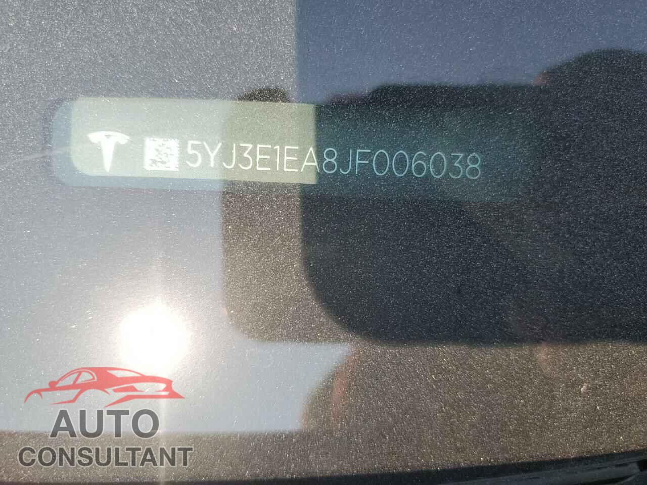 TESLA MODEL 3 2018 - 5YJ3E1EA8JF006038