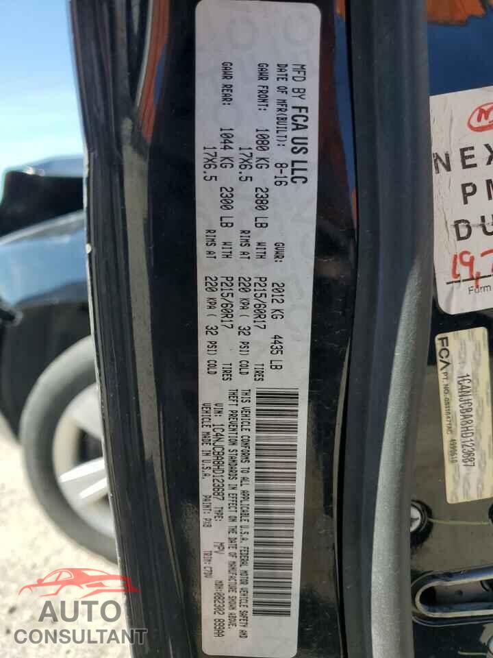 JEEP COMPASS 2017 - 1C4NJCBA8HD123687