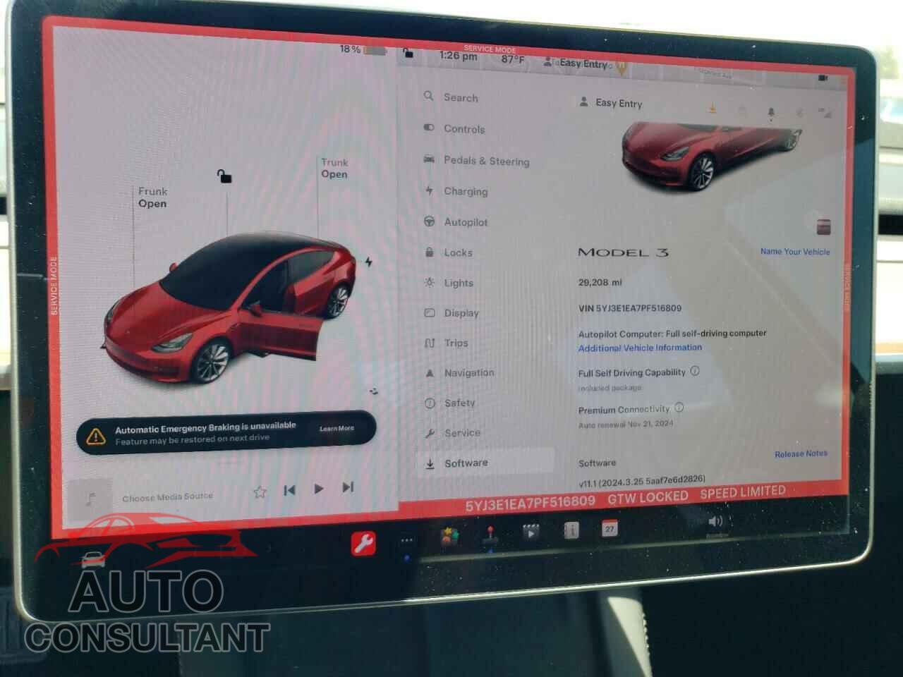 TESLA MODEL 3 2023 - 5YJ3E1EA7PF516809