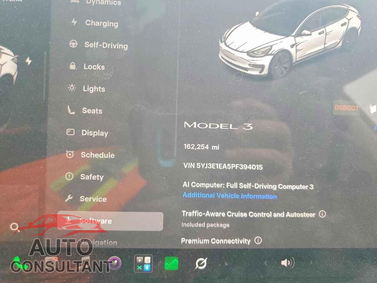 TESLA MODEL 3 2023 - 5YJ3E1EA5PF394015