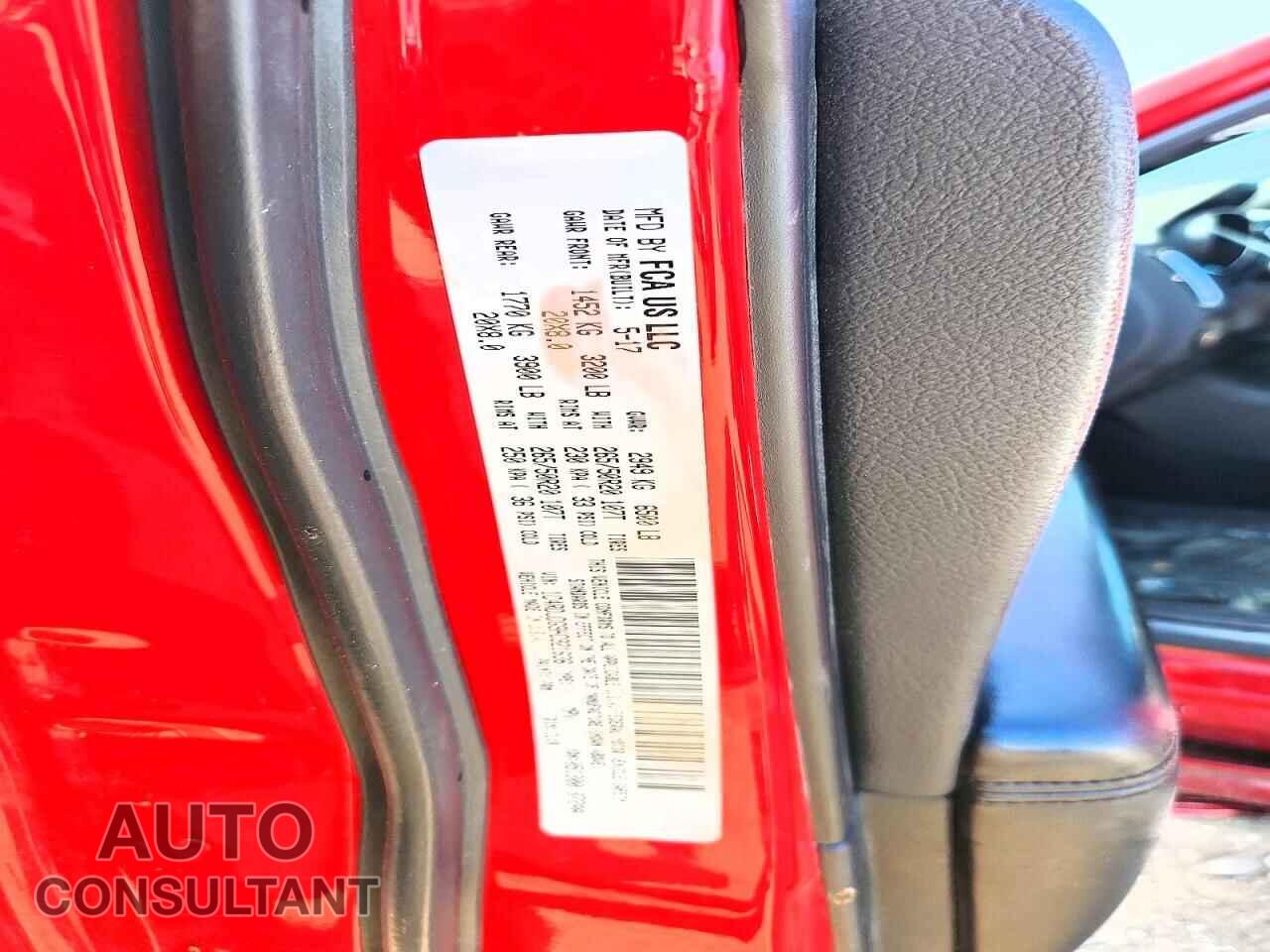 DODGE DURANGO 2017 - 1C4RDJDG9HC921636