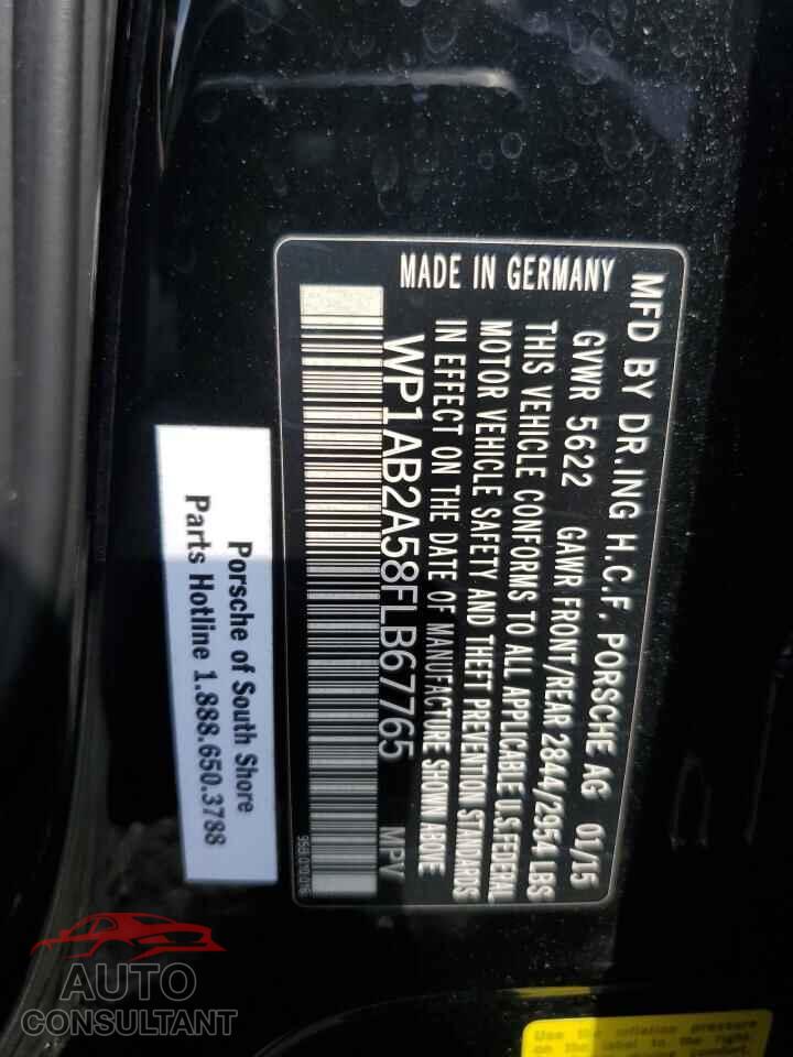 PORSCHE MACAN 2015 - WP1AB2A58FLB67765