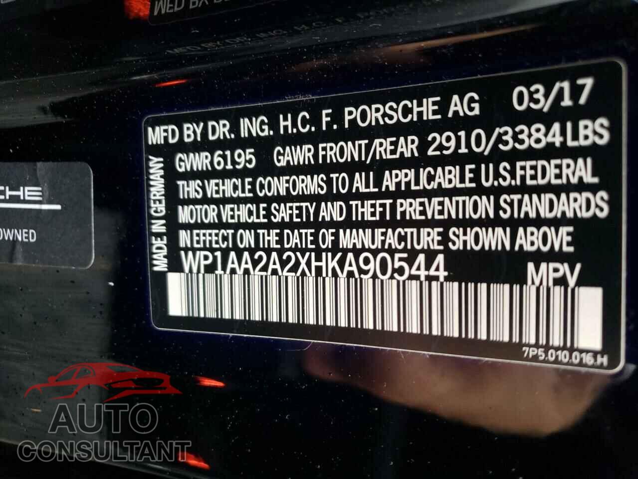 PORSCHE CAYENNE 2017 - WP1AA2A2XHKA90544