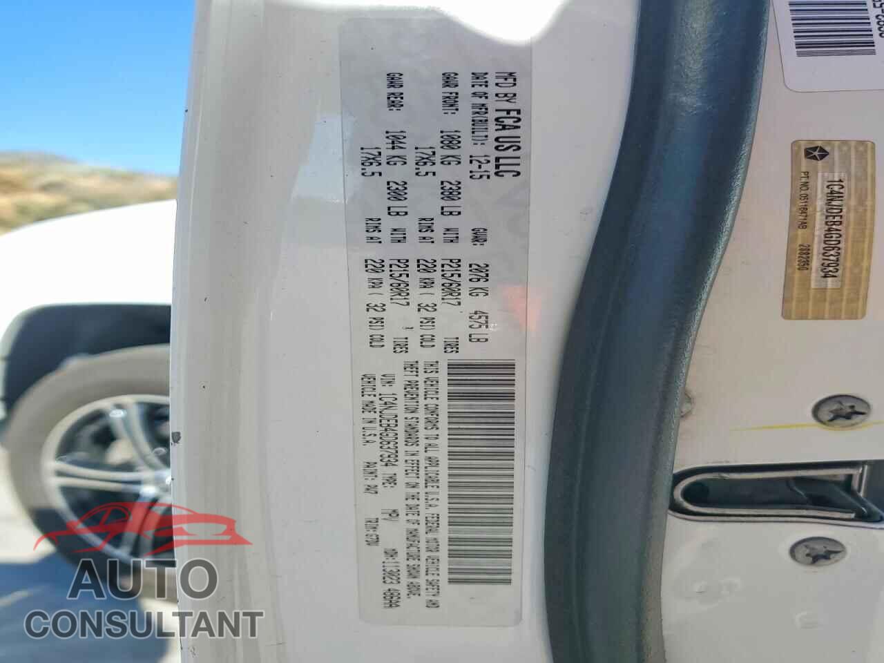 JEEP COMPASS 2016 - 1C4NJDEB4GD637934