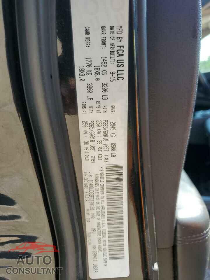 DODGE DURANGO 2015 - 1C4RDJDG2FC128191