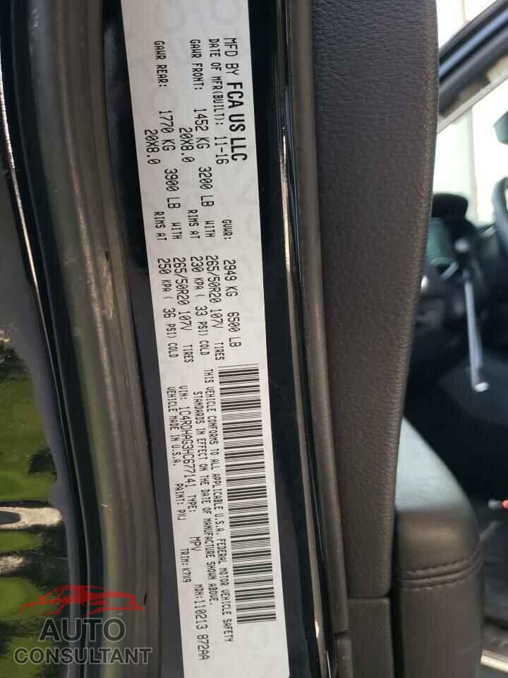 DODGE DURANGO 2017 - 1C4RDHAG3HC677141