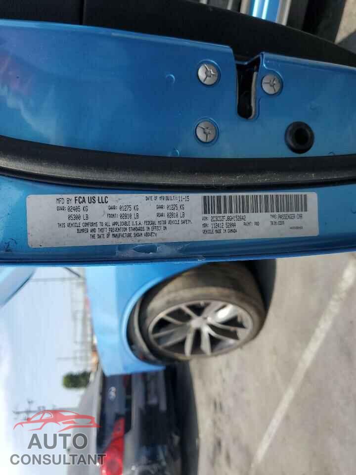 DODGE CHALLENGER 2016 - 2C3CDZFJ8GH152642