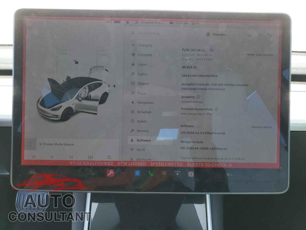 TESLA MODEL 3 2020 - 5YJ3E1EB0LF651682